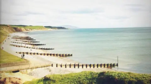 Getty Images View of the beach and sea at St Bees