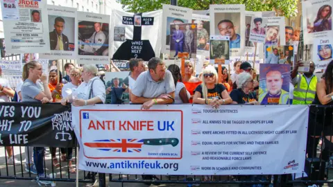 Getty Images Knife protest