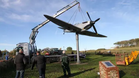 Ian Jarvis Spitfire at Langham Dome Museum