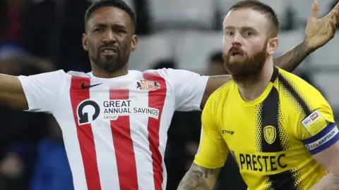 Getty Images Jermaine Defoe in action for Sunderland against Burton