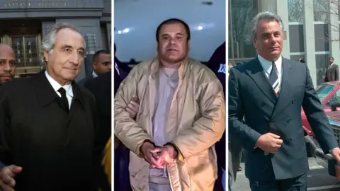 Getty Images From left: Bernie Madoff, El Chapo and John Gotti have all spent time in the MCC