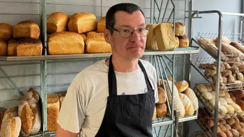Matt Marvel/BBC Andy Cole, who runs The Bakery in Felixstowe, Suffolk