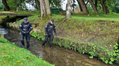 BBC Officers search at the golf club