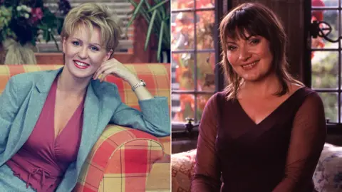 PA Esther McVey and Lorraine Kelly