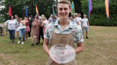 Channel4/Love Productions The winner Peter with his trophy