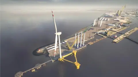 Forth Ports CGI of Firth of Forth green freeport