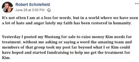 Rob Scholefield/Facebook Facebook post