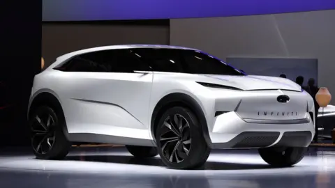 Getty Images The Infiniti QX Concept vehicle is revealed at the 2019 North American International Auto Show during Media preview days on January 14, 2019 in Detroit, Michigan.