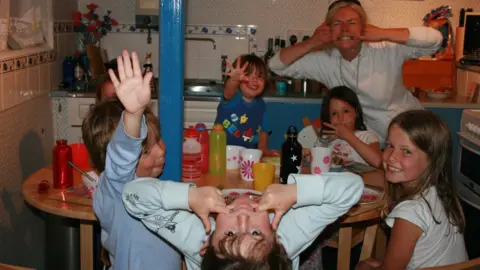 Janet Hoggart Vicky and the children