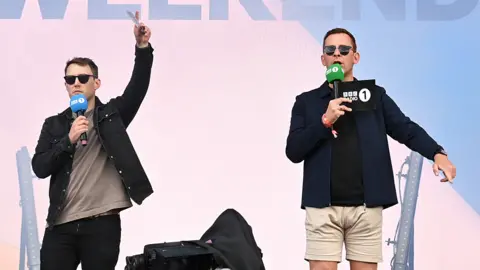 Getty Images Scott and Chris at Radio 1 Big Weekend 2022