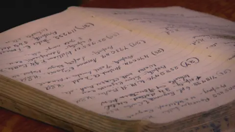 Sergeant MacNeill painstakingly recorded the details of every body washed ashore