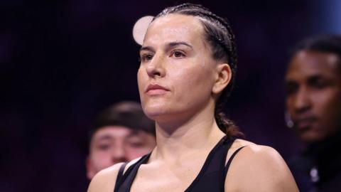 Chantelle Cameron looks into the distance before Katie Taylor fight 