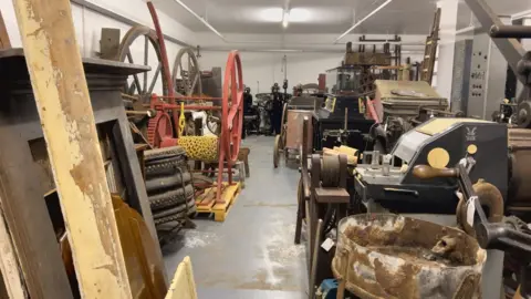 A room full of items. 