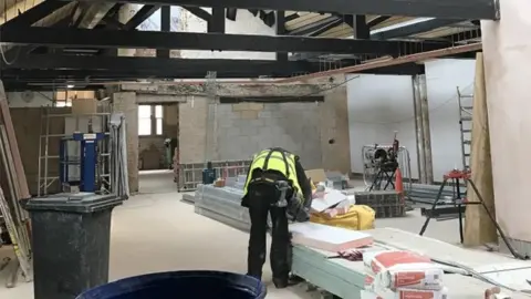 Northampton Borough Council Vulcan Works Internal Victorian Workshop working space 2