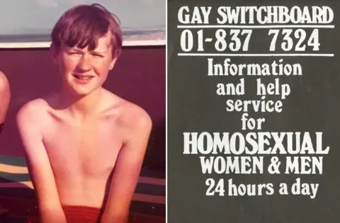 Mark Gatiss/Switchboard Mark Gatiss as a boy/Switchboard poster