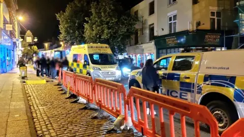 Leicestershire Police Leicestershire Police officers in Market Harborough