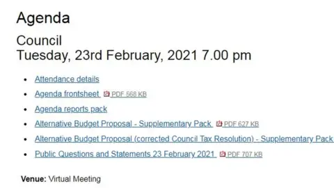 BCP Council BCP Council meeting Agenda