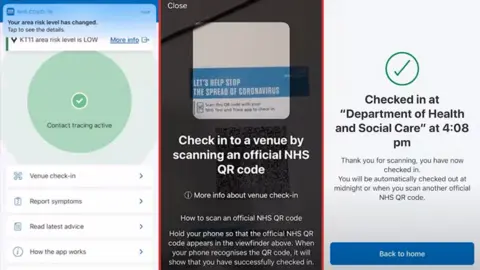 Department of Health App screenshots