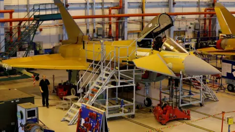 Reuters Typhoon production line at BAE Systems