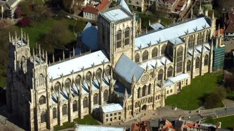 PA Media York Minster from the air