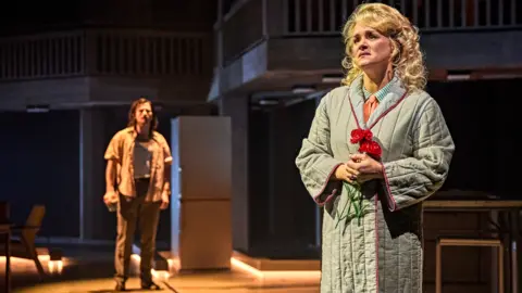  Brinkhoff-Moegenburg Rachael Wooding as Rose and Joel Harper-Jackson as Harry in Standing at the Sky's Edge in the West End.