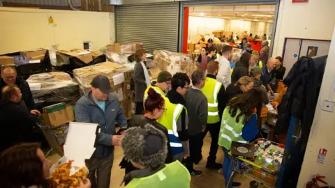 Help from Bournemouth to Ukraine People arriving at the warehouse