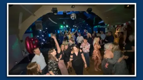 Yvette Laister People celebrate at Yvette's friend's party