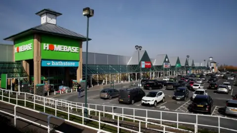 PA Media A view of a Homebase store at Wrekin Retail Park in Telford