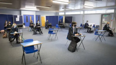 Getty Images classroom distancing