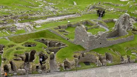 PA Media Jarlshof, part of the Zenith of Iron Age Shetland, a collection of three ancient settlements dating back thousands of years