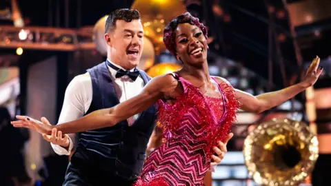 BBC AJ Odudu and dance partner Kai Widdrington