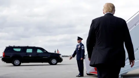 Reuters Trump departs from Florida