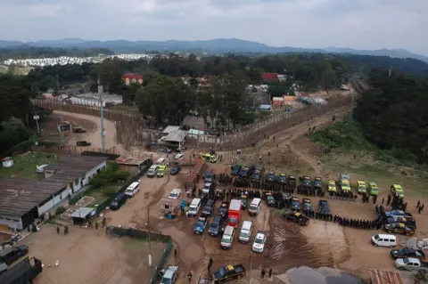 AFP Pavón aerial footage during riot