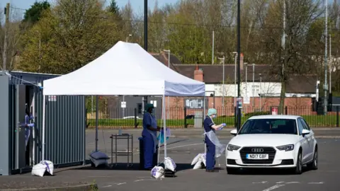 Getty Images Coronavirus testing in Wolverhampton