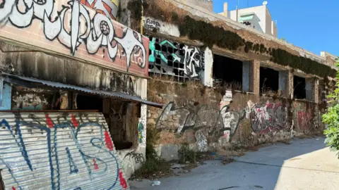 Reuters An abandoned building in the Kypseli district of Athens.