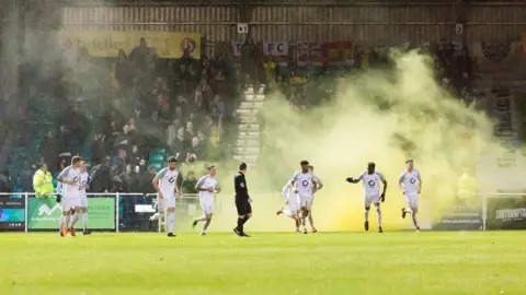 Graham Scambler Smoke bomb at Silverlake Stadium