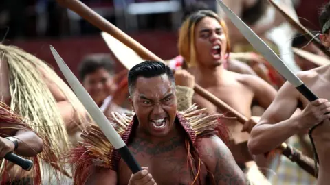 Getty Images Maori Powhiri ceremony