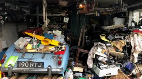 Charterhouse MG in Dorset garage