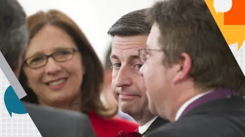 Getty Images Douglas Alexander after losing his seat in 2015