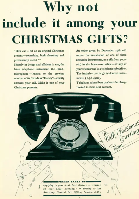 Alamy Advert for telephone