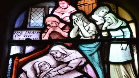 George Viccars, the first victim of the plague