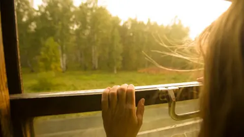 John Burcham File image of Russian girl on a train