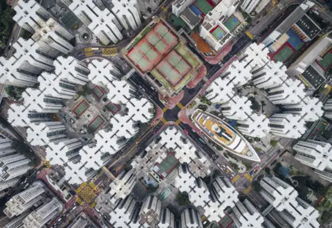 Andy Yeung / National Geographic The Kowloon Walled City from above