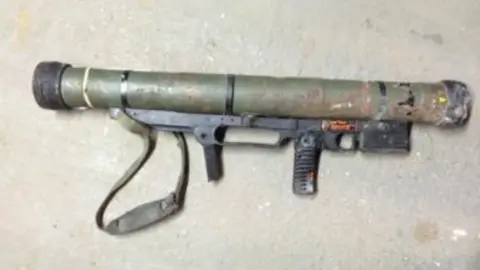 AUSTRALIAN GOVERNMENT The rocket launcher that was recovered in the amnesty