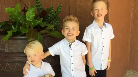 Woods family Rory, Oscar and Harry Woods