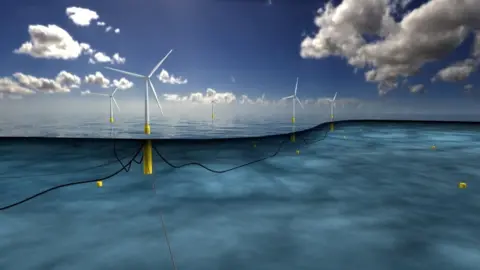 Equinor Hywind wind farm illustration