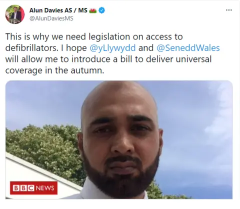 Twitter | Alun Davies tweet