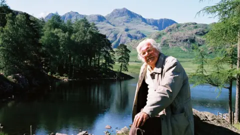 Alfred Wainwright at Blea Tarn