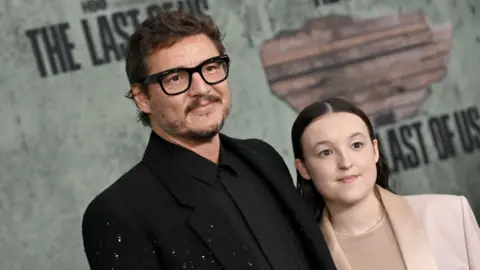 Getty Images Bella Ramsey and Pedro Pascal