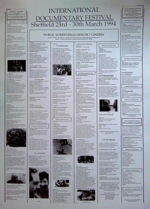 Sheffield Hallam University The festival's first programme